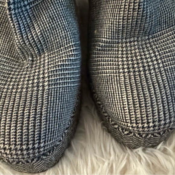 CLERGERIE Belent Wedge Boot Glen Plaid Black White ❤️ houndstooth - Picture 11 of 12